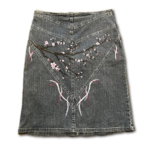 Hand-painted Massimo Cherry Blossom Skirt