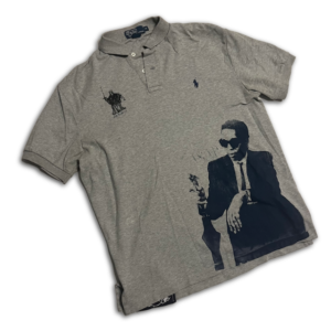 Hand Screen-printed Ralph Lauren Asap Rocky Polo