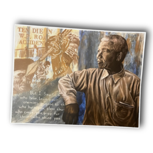 Nelson Mandela Painting Print