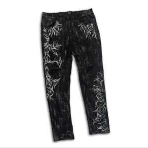 Hand-painted Black Label Denim Jeans