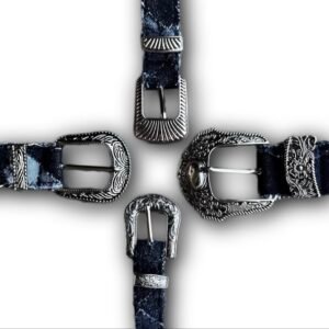 Black or Blue Denim Belts