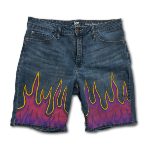 Hand-painted Mid-Rise Jorts