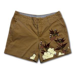 Hand-painted Khaki Shorts