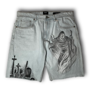 Hand-painted Jorts