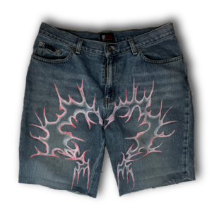 Hand-painted Jorts