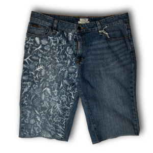 Hand-painted Floral Jorts