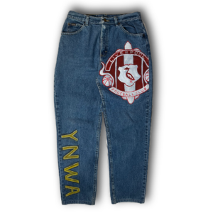 Hand-painted Liverpool Jeans
