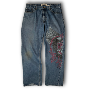 Hand-painted Y2K Jeans
